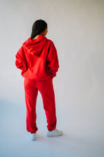 The Tina Cozy Hoodie in Red