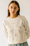 The Branwen Embroidered Sweater in Cream + Mocha