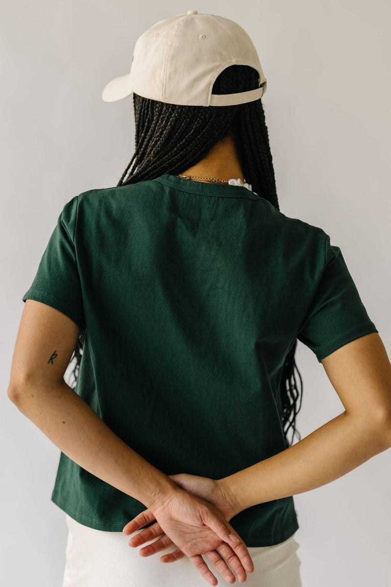 The Berman Basic Tee in Deep Green