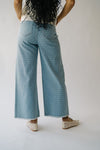 The Giarla Polka Dot Wide Leg Jean in Light Denim