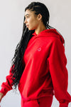 The Tina Cozy Hoodie in Red