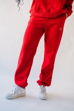 The Fey Smile Joggers in Red