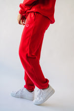 The Fey Smile Joggers in Red