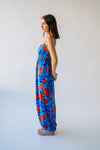 The Gillis Floral Jumpsuit in Blue Multi