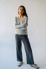 The Lavaka Lightweight Sweater in Grey