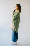 The Donakey Batwing Striped Sweater in Olive + Oatmeal