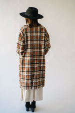 The Javin Tweed Coat in Rust