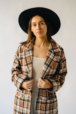 The Javin Tweed Coat in Rust