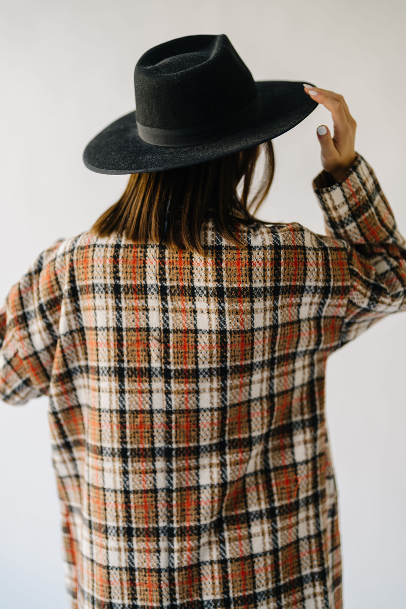 The Javin Tweed Coat in Rust