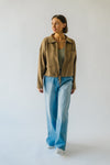 The Trenton Cinch Detail Jacket in Khaki