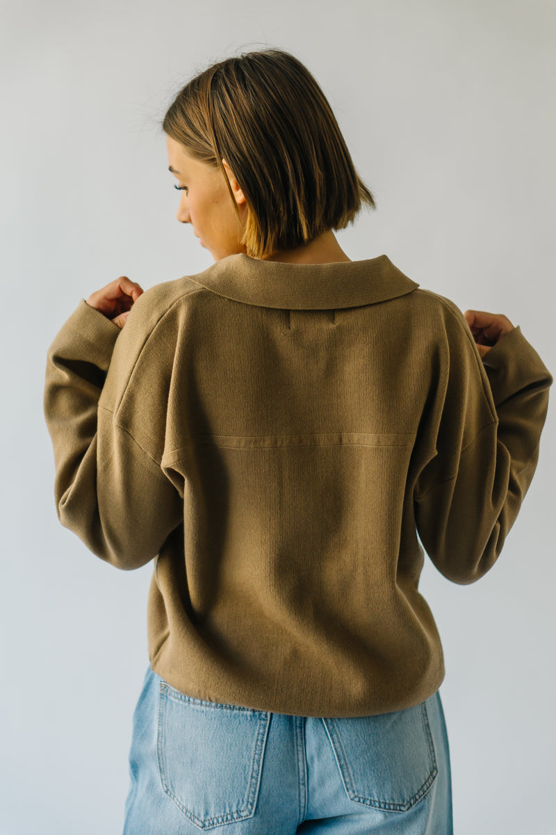 The Trenton Cinch Detail Jacket in Khaki