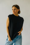 The Alantis Knit Vest in Black