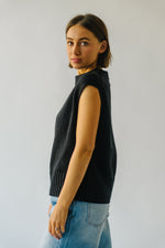 The Alantis Knit Vest in Black