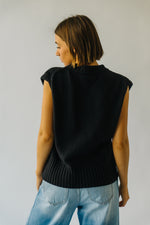 The Alantis Knit Vest in Black