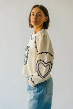 The Milton Embroidered Sweater in Cream