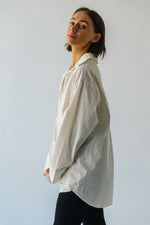 The Heathrow Button-up Blouse in Cream