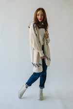 The Newberry Embroidered Cardigan in Cream