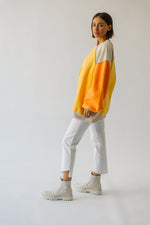 The Gifford Colorblock Sweater in Yellow Multi