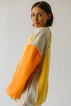The Gifford Colorblock Sweater in Yellow Multi