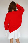 The Lauridson Crew Neck Sweater in Red
