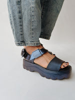 Melissa: Kick Off Sandal Metallic in Blue Chameleon (SHIPS IN 1 WEEK)