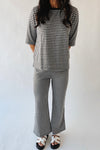 The Greta Gingham Set in Black