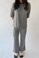 The Greta Gingham Set in Black