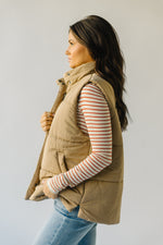 The Hamden Puffer Vest in Mocha