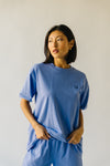The Orlando Oversized Smile Blouse in Periwinkle