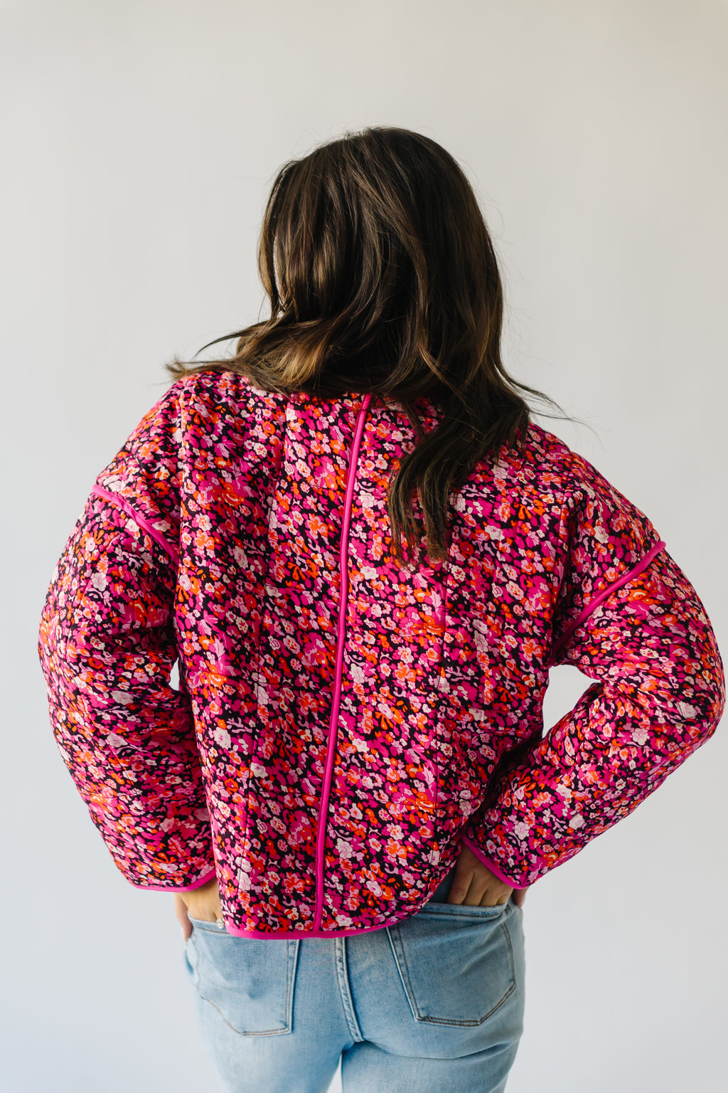 The Seymour Floral Jacket in Fuchsia – Piper & Scoot