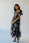 The Nampa Organza Floral Dress in Black