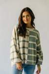 The Lanark Striped Sweater in Sage + Cream