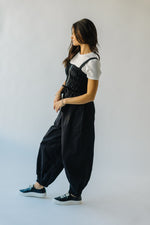 The Kensington Cargo Jumpsuit in Black