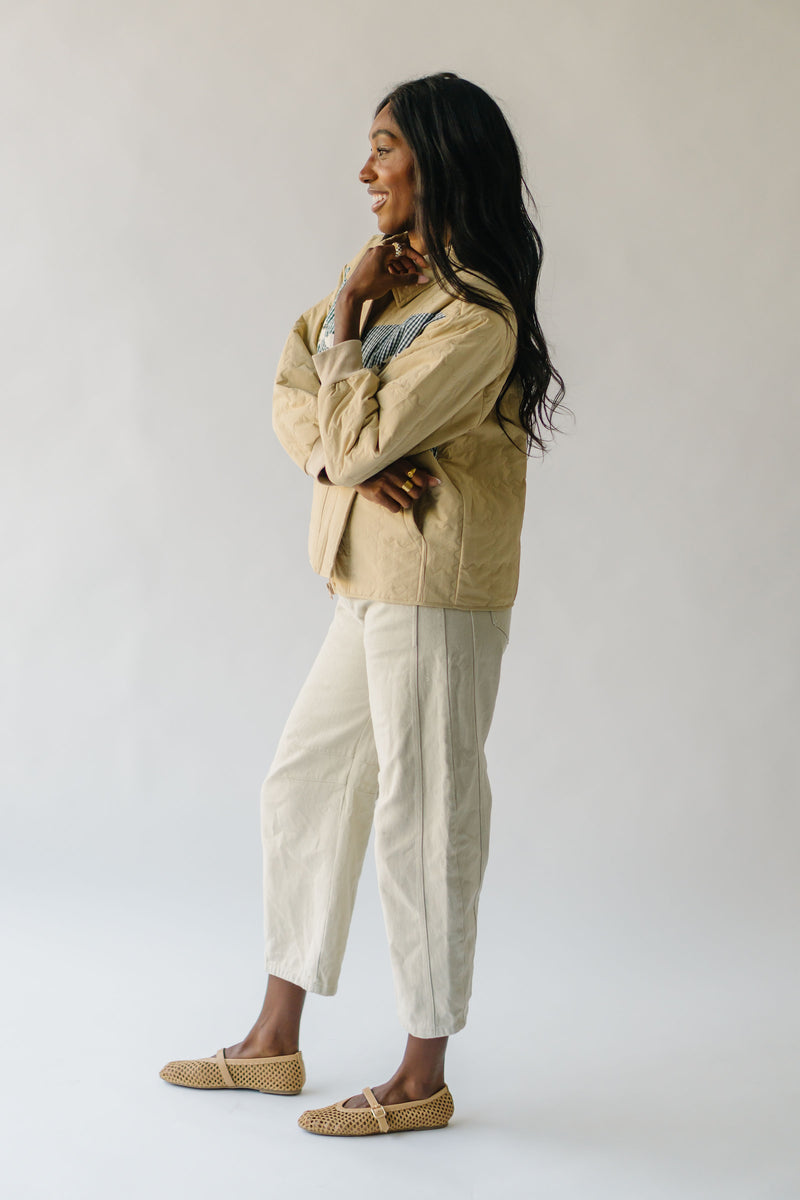 The Gladiolus Patchwork Jacket in Khaki