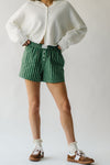 The Santho Striped Boxer Shorts in Green