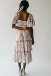 The Fossitt Tiered Floral Maxi Dress in Cocoa