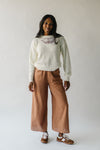 The Yvonne Linen Pant in Camel