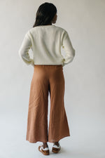 The Yvonne Linen Pant in Camel