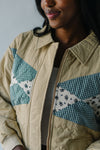 The Gladiolus Patchwork Jacket in Khaki