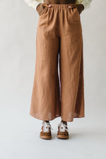 The Yvonne Linen Pant in Camel