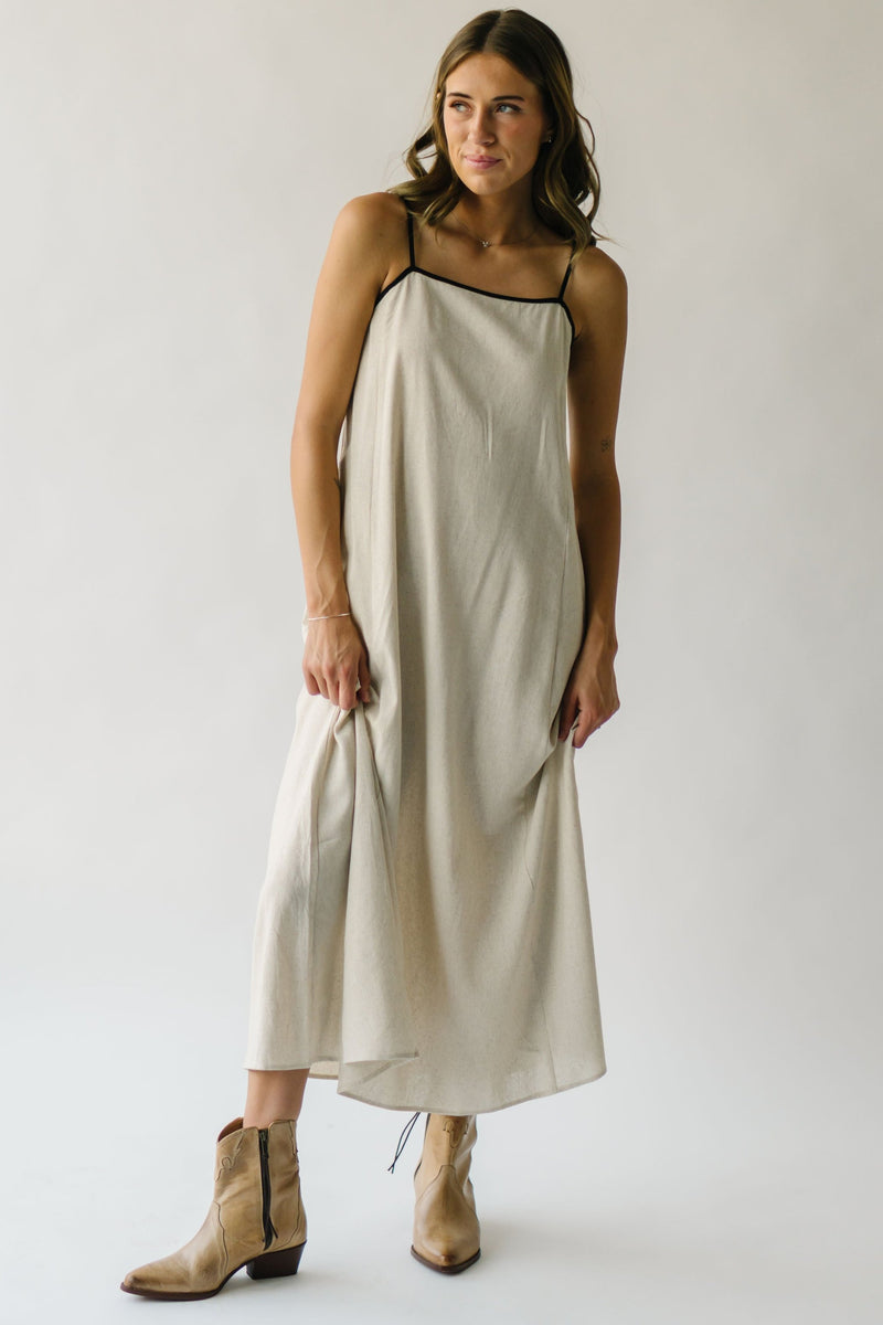 The Bradish Maxi Tank Dress in Natural