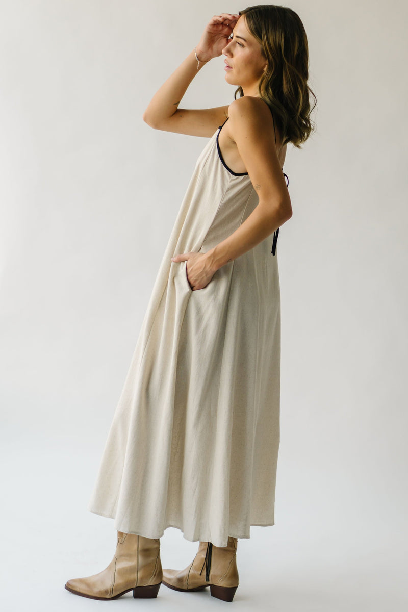 The Bradish Maxi Tank Dress in Natural