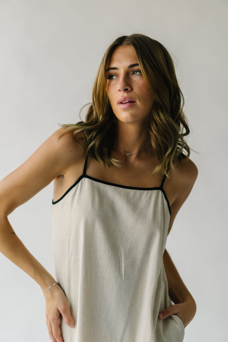 The Bradish Maxi Tank Dress in Natural