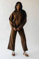 The Sifford Basic Fleece Set in Chocolate