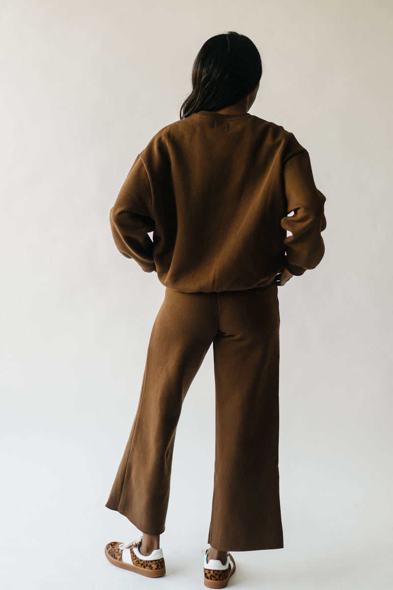 The Sifford Basic Fleece Set in Chocolate