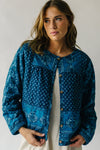 The Roosa Patterned Jacket in Blue Multi