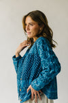 The Roosa Patterned Jacket in Blue Multi