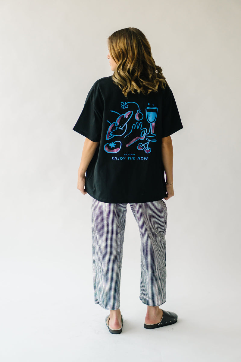 The Enjoy the Now Graphic Tee in Black