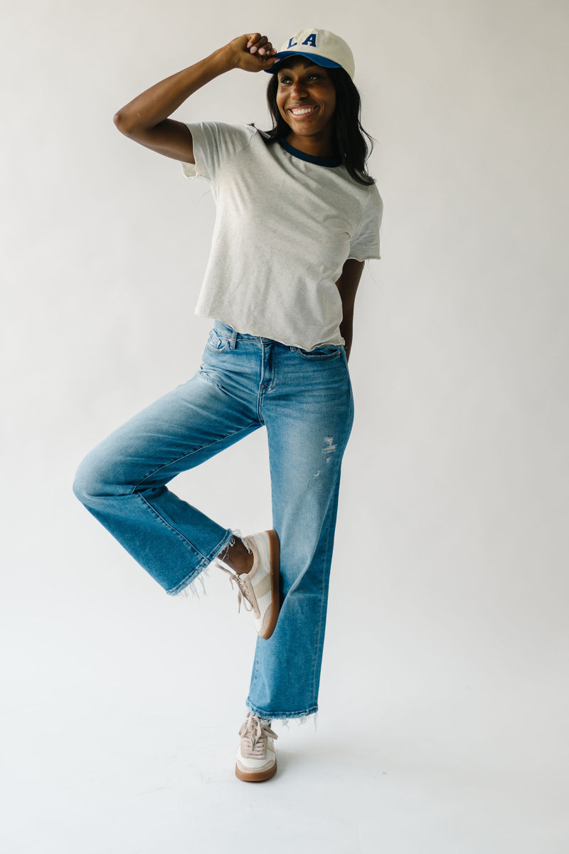 The Anderton Wide Leg Jean in Medium Blue