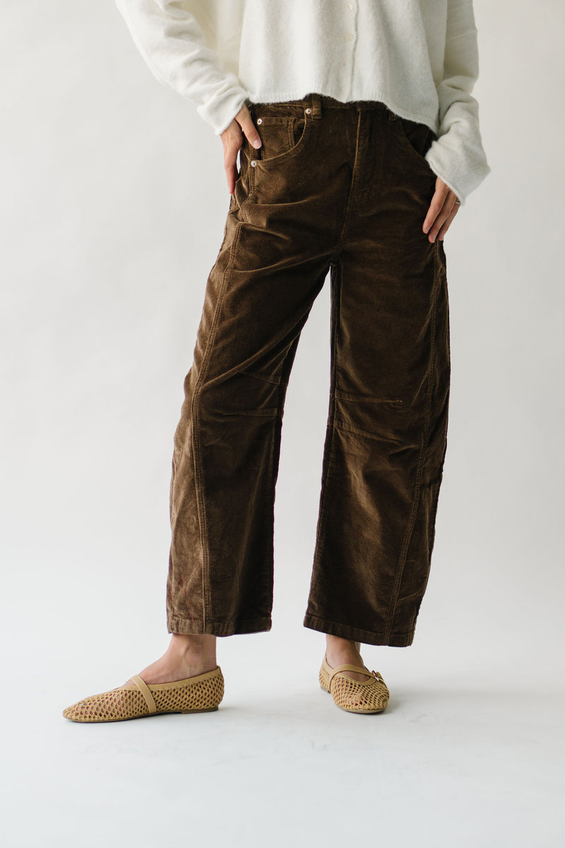 The Kerzman Relaxed Corduroy Pant in Brown